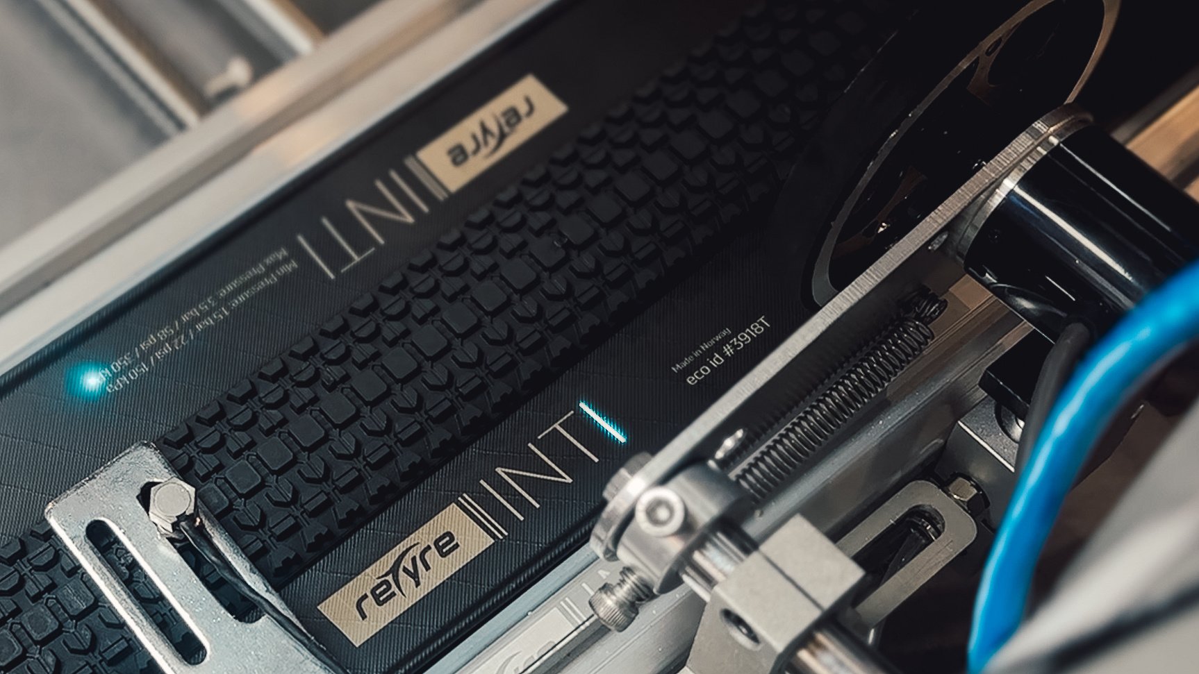 reTyre Sustainable Tyres - Laser printing EcoID